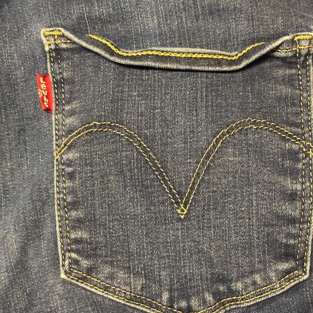 Classic Levi's Women's Dark Blue Mid Rise Skinny Jeans | Size 16 - Picture 6 of 11